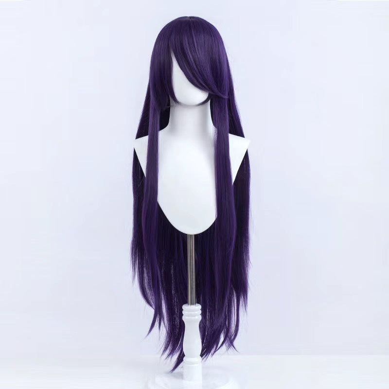Silk Yi Universal Anime Style Air Bangs Long Straight Hair Cos Wig