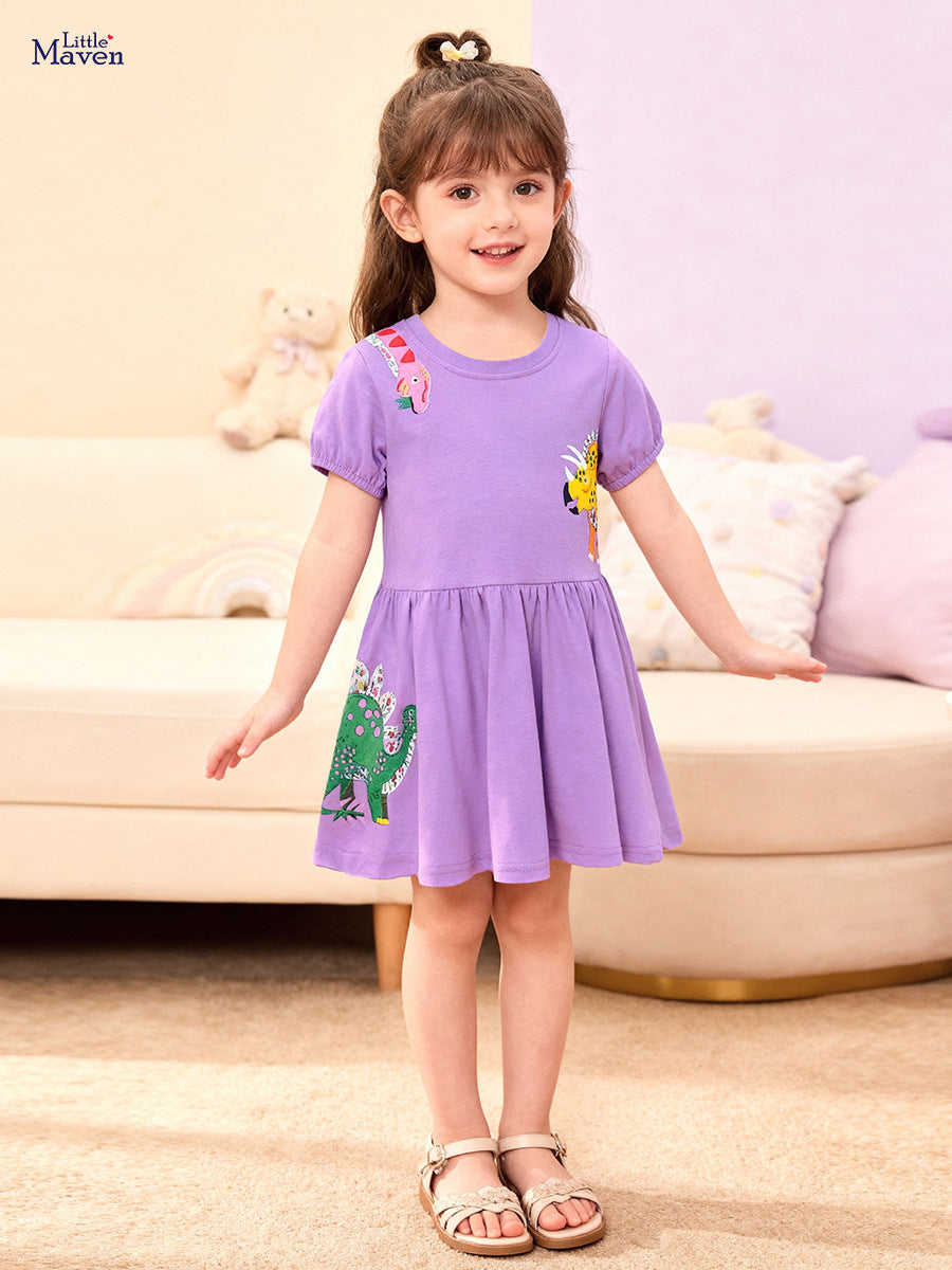 Pretty Summer Cartoon Cute Animal Skirt Children's Dress