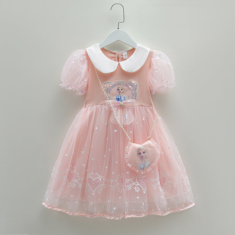Women's & Children's Princess Elsa Summer Fashionable Little Skirt Children's Dress