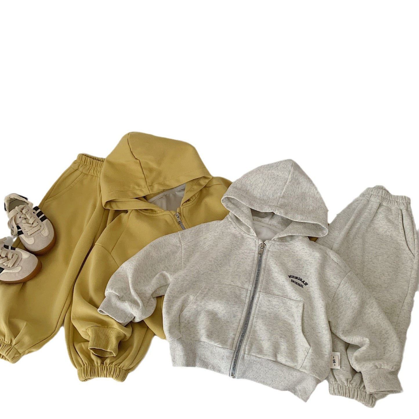 Children's Boys Solid Color Coat Casual Pants Children's Suit