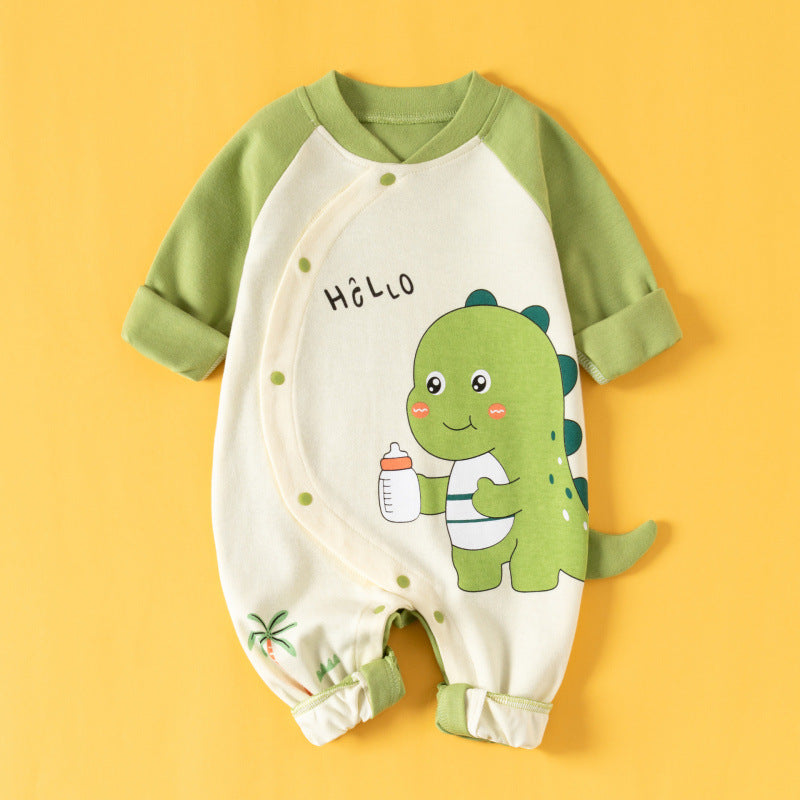 Yo-yo Jumpsuit Romper Cotton Long Sleeve Toddler Jumpsuit, Climbing Suit