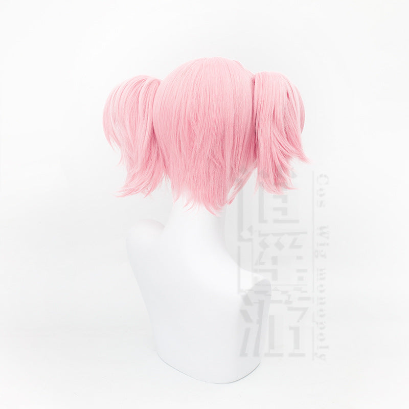 Travel Magi Square Pink Short Double Cos Wig
