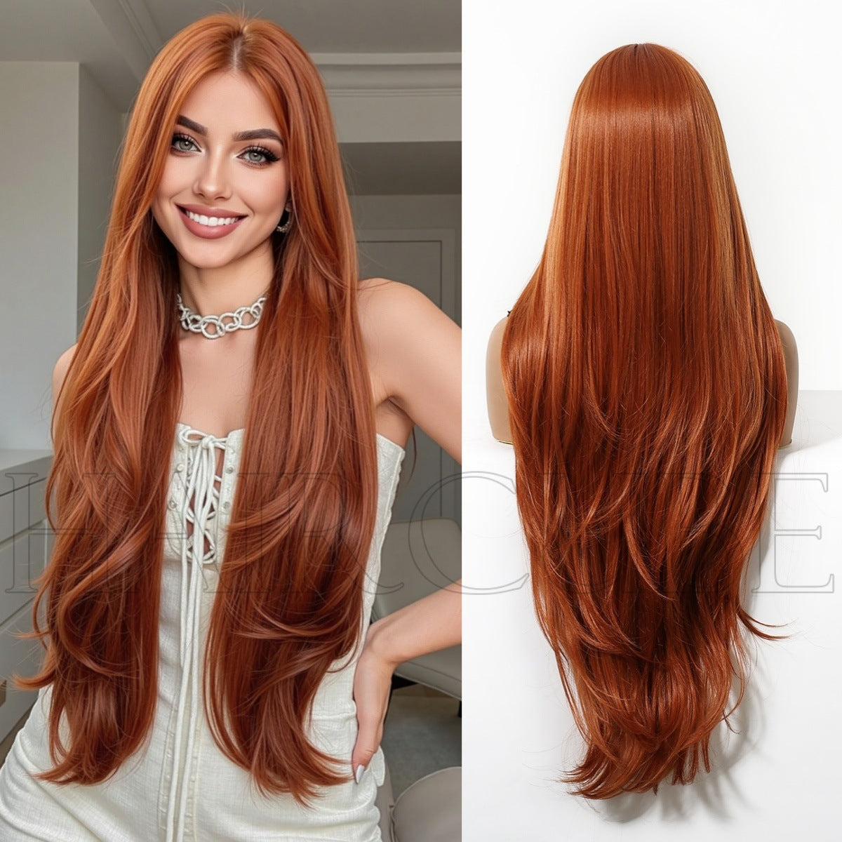 Women's Curly Headgear Party Music Festival Temperament Wig Long Curls