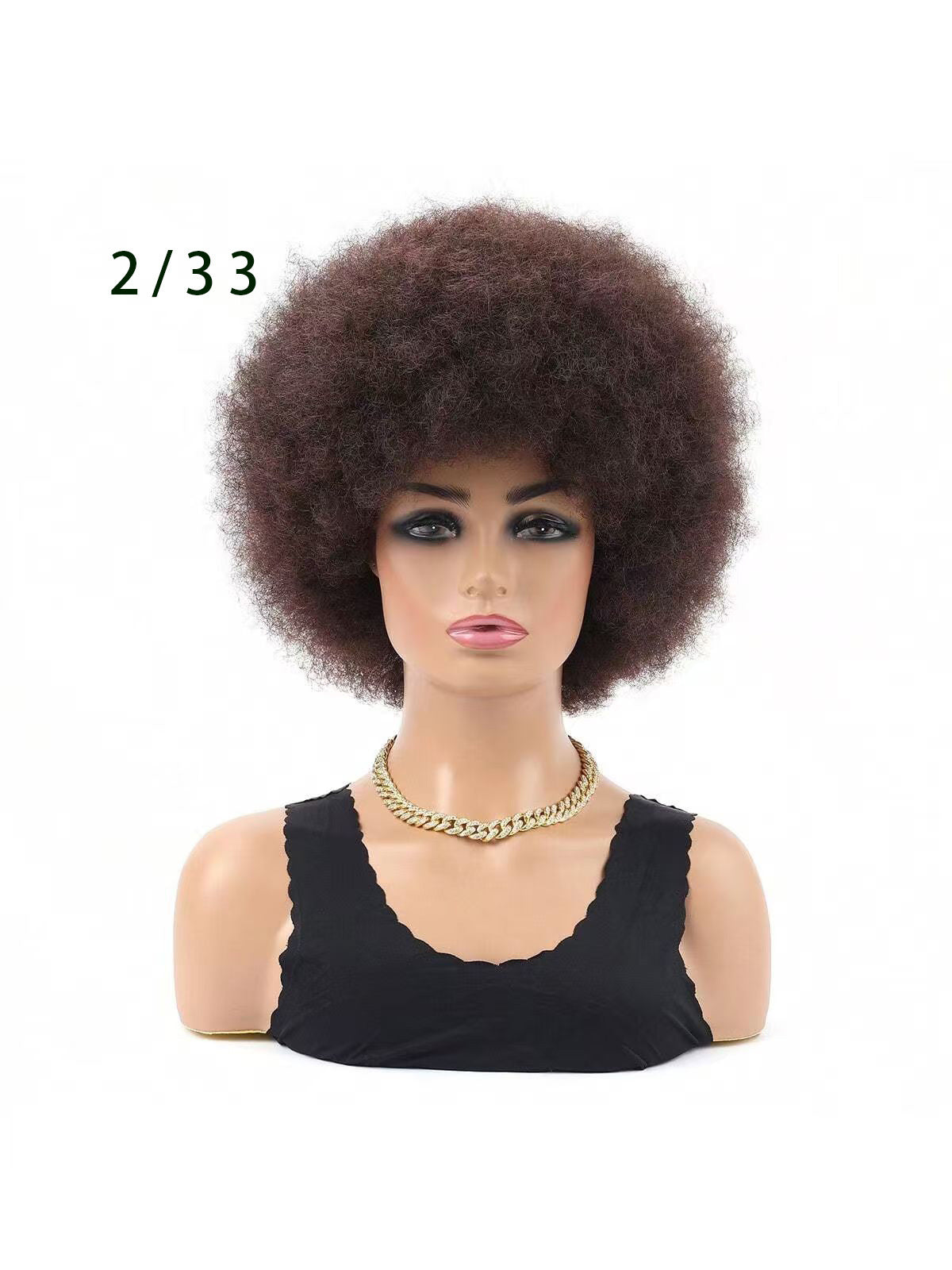 Afro Head Cover Small Volume Fluffy Short Other Wig