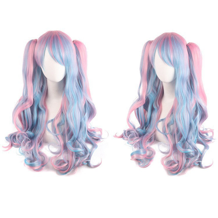 Anime Lolita Jaws Clamp Pair Ponytail Sheath Cos Wig