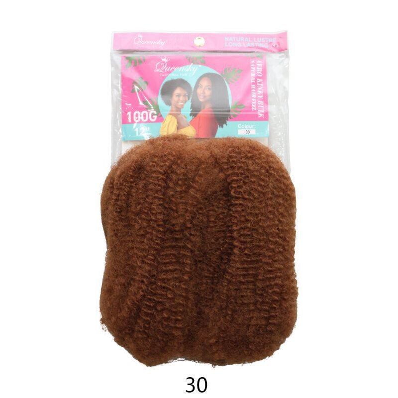 Inch African Caterpillar Dreadlocks Puffy Silk Wig Short Curly Hair