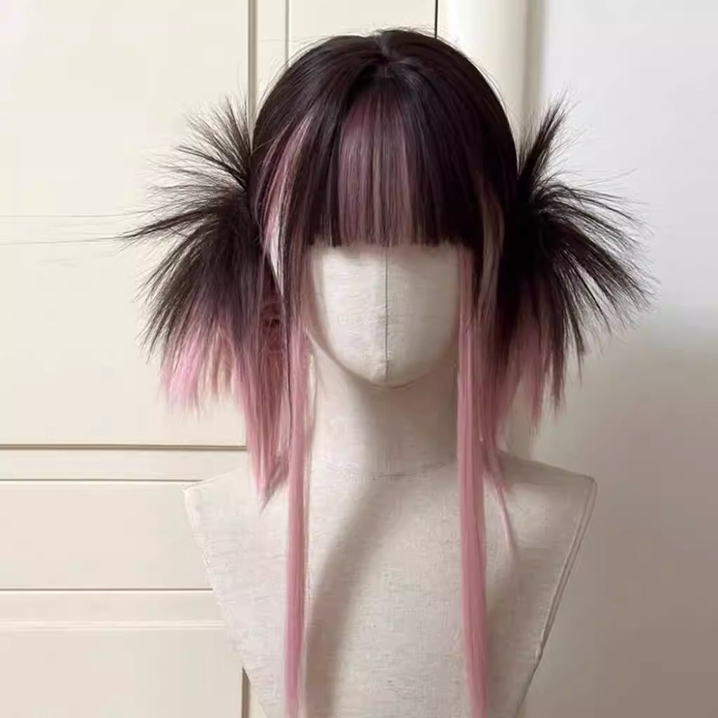 Collection Ancient Breakfast Double Ponytail Jaws Clamp Daily Retro Wig Long Curls