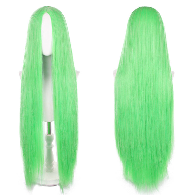 Mid-length Universal Long Straight Scalp Style Cos Wig