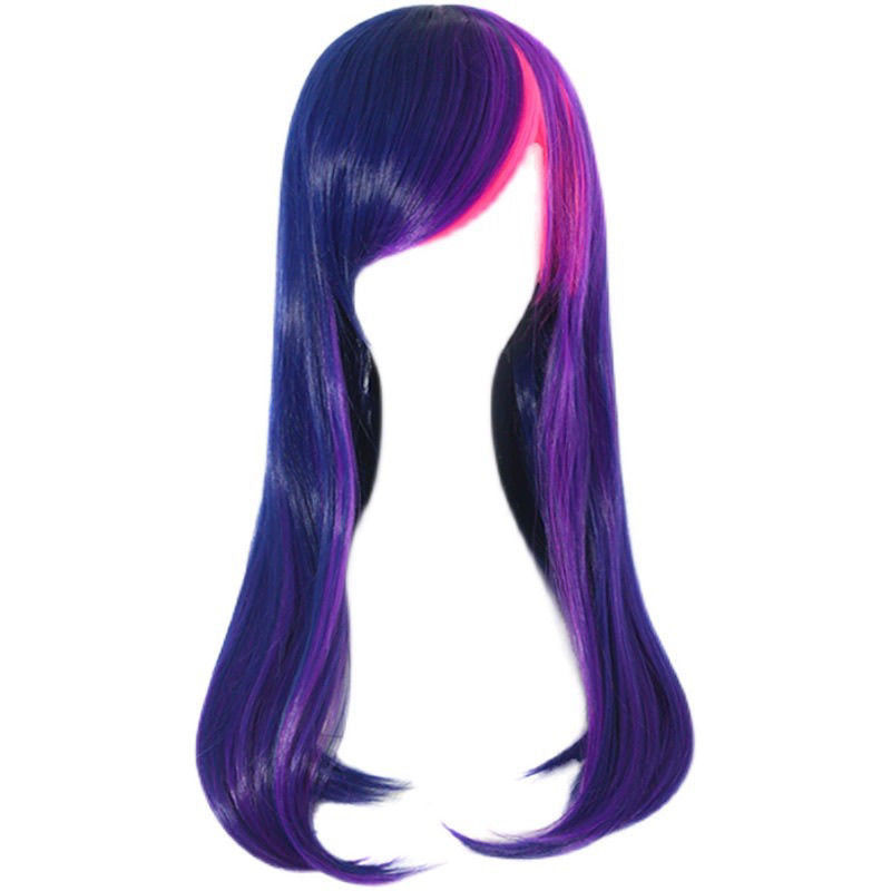 Pony Style Mixed Color Long Hair Curly Cos Wig