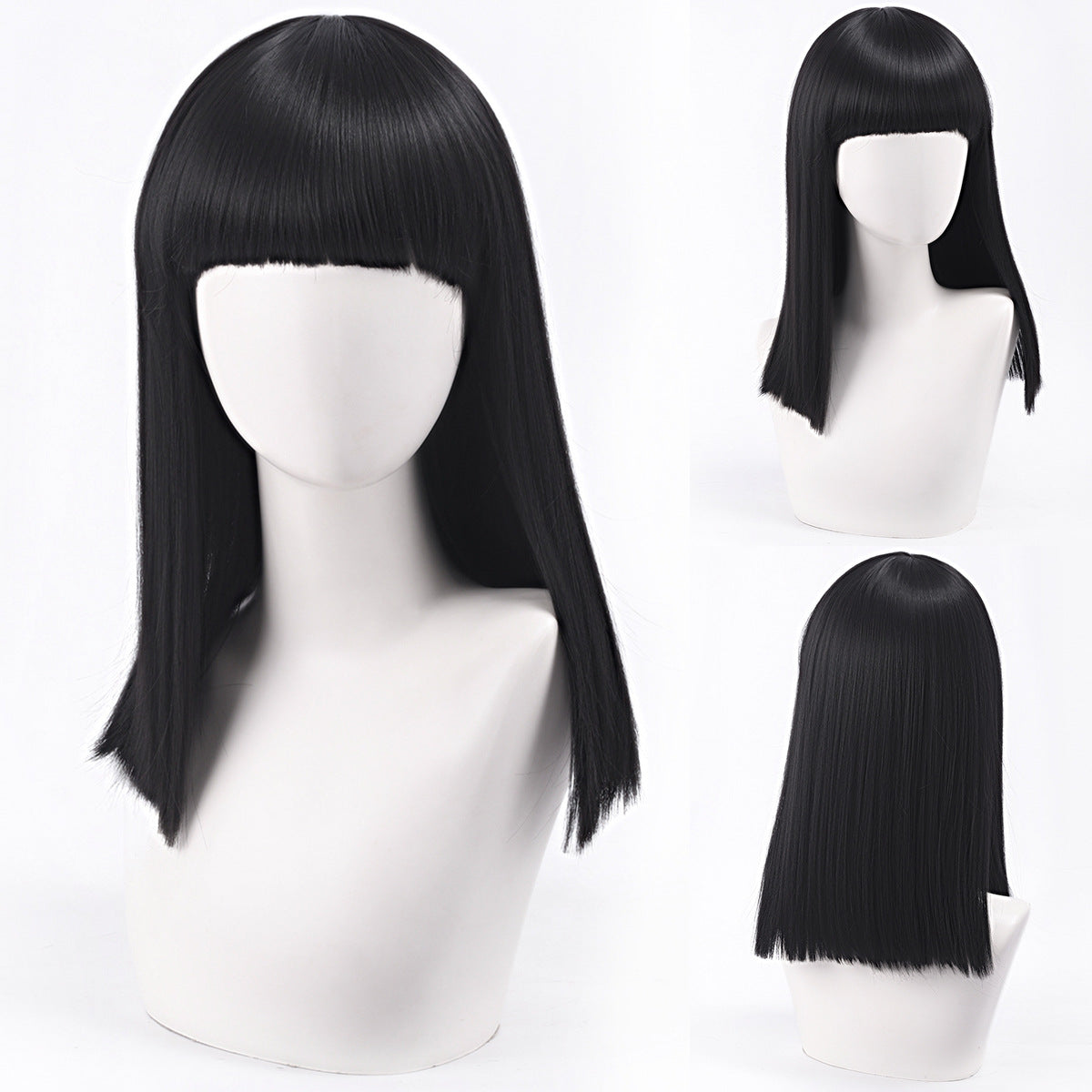 Green Gray Beige Black Red Pink Bangs Anime Nightclub Female Cos Wig