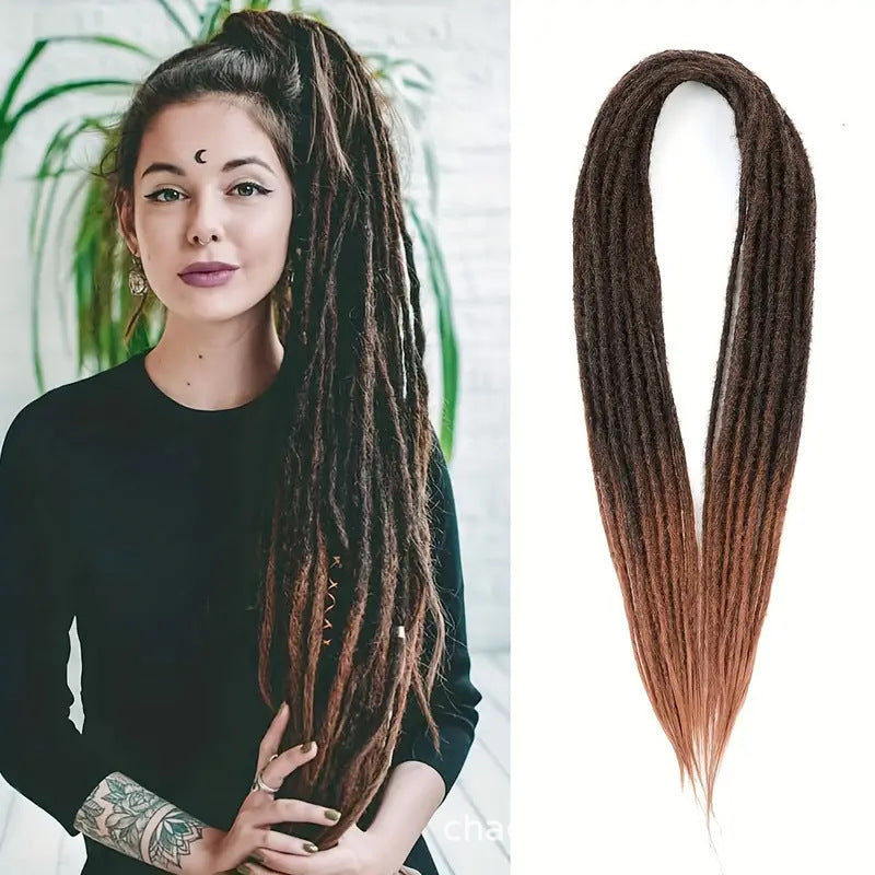 Fiber Crochet Hair Hip Hop Reggae Double Wig Ponytail