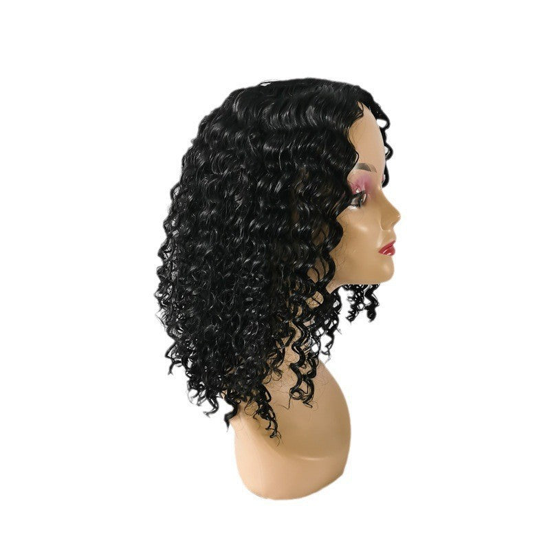 African Small Chemical Fiber Winding Stick Wig Short Curly Hair