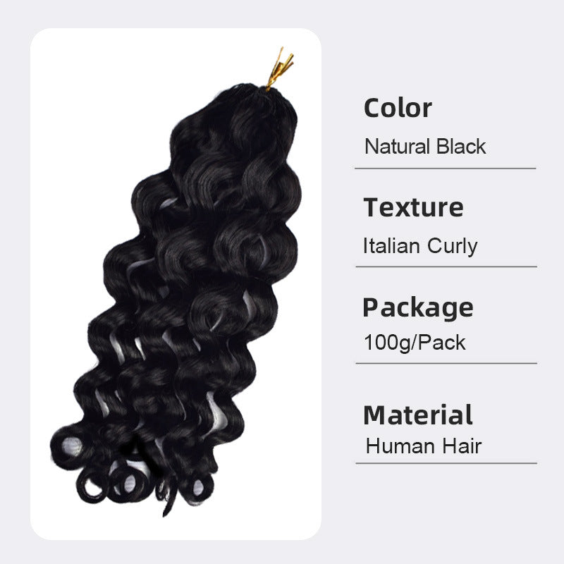 Attractive Classic Crochet Human Vietnam Full Real Hair Wig