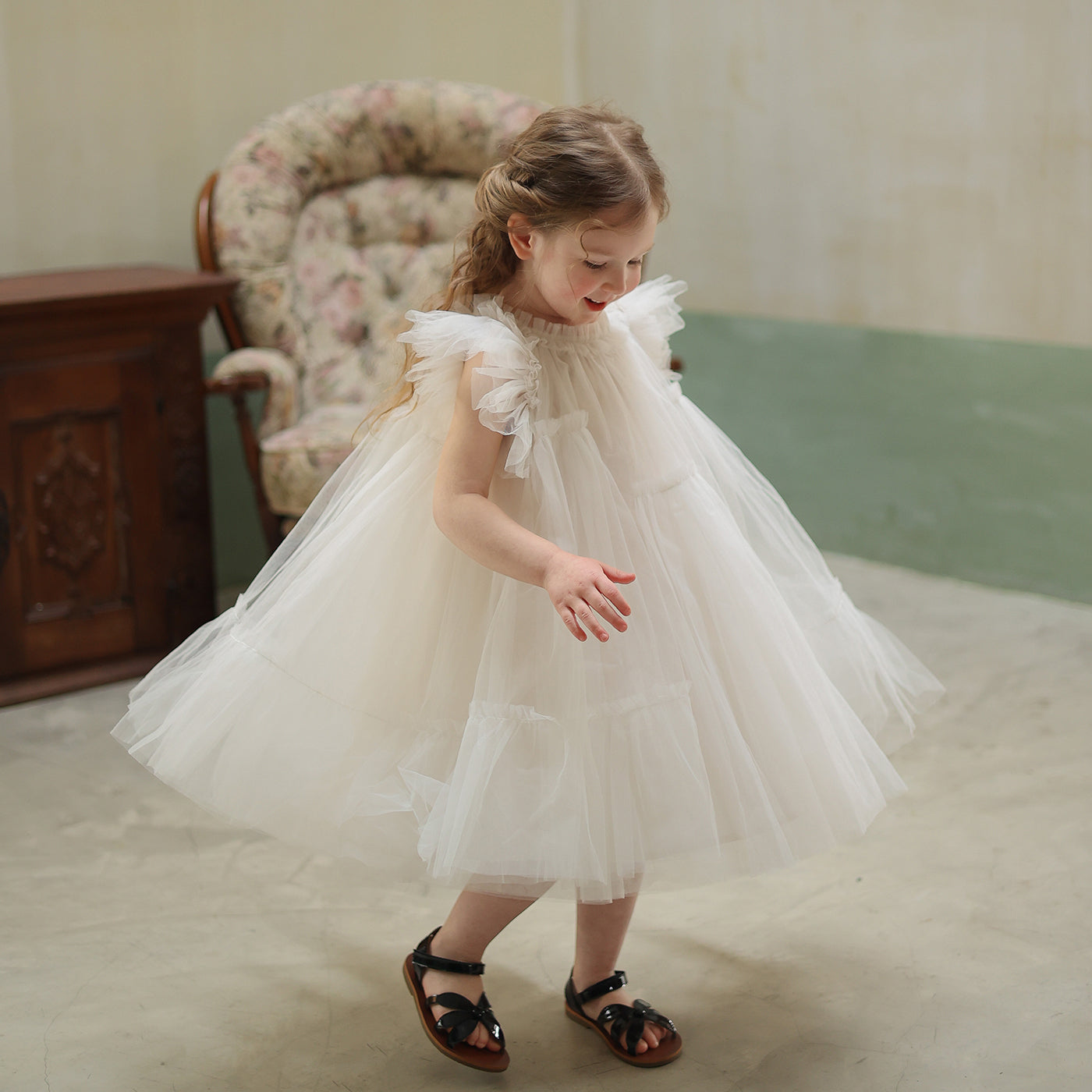 Tulle Tutu Skirt Princess Summer Western Children's Dress