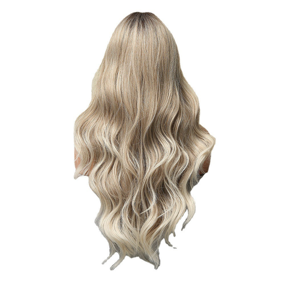 Medium Large Wave Mixed Color Light Wig Long Curls