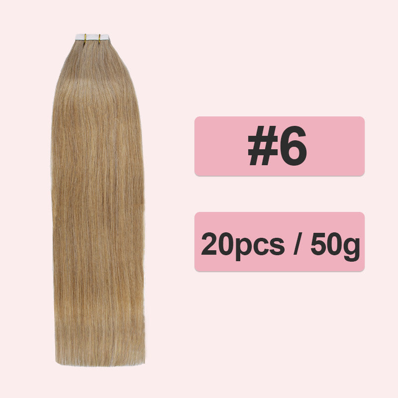 Comfortable Popular Extension Full Human Film Real Hair Wig