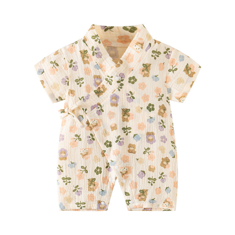 Sleeve Gown Soft Breathable Crepe Printed Jumpsuit Jumpsuit, Climbing Suit