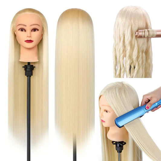 Model Head Beauty Hairdressing Chemical Fiber Filament Mock Braided Hair Other Wig