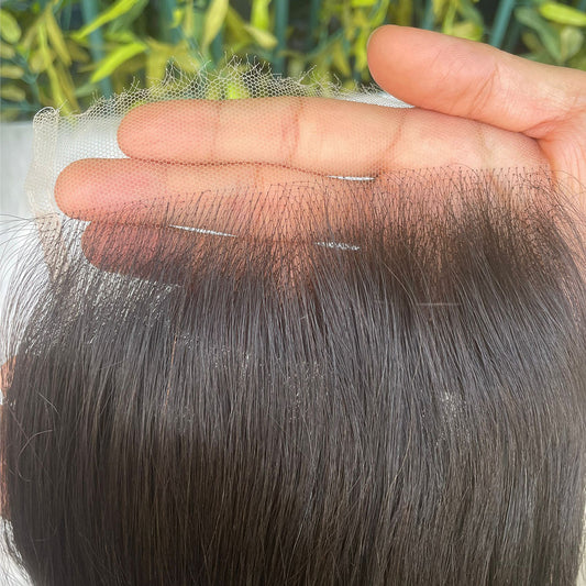 Swiss Net Lace Accessories Human Block Real Hair Wig