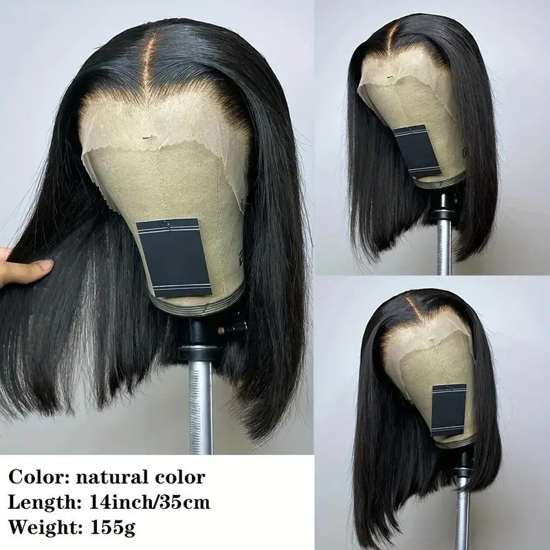 Popular Beautiful Lace Bob Sheath Front Wig Short Straight Hair