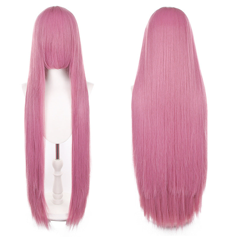 Mao Style Universal Scalp Head Long Bangs Cos Wig