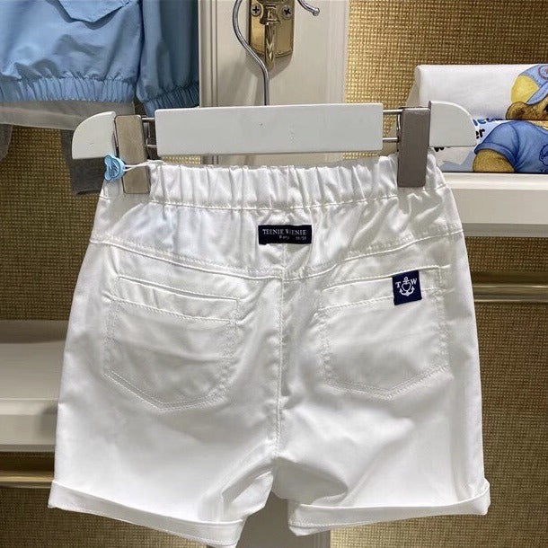 Class Summer Bear Korean Style Printed Children's Pants