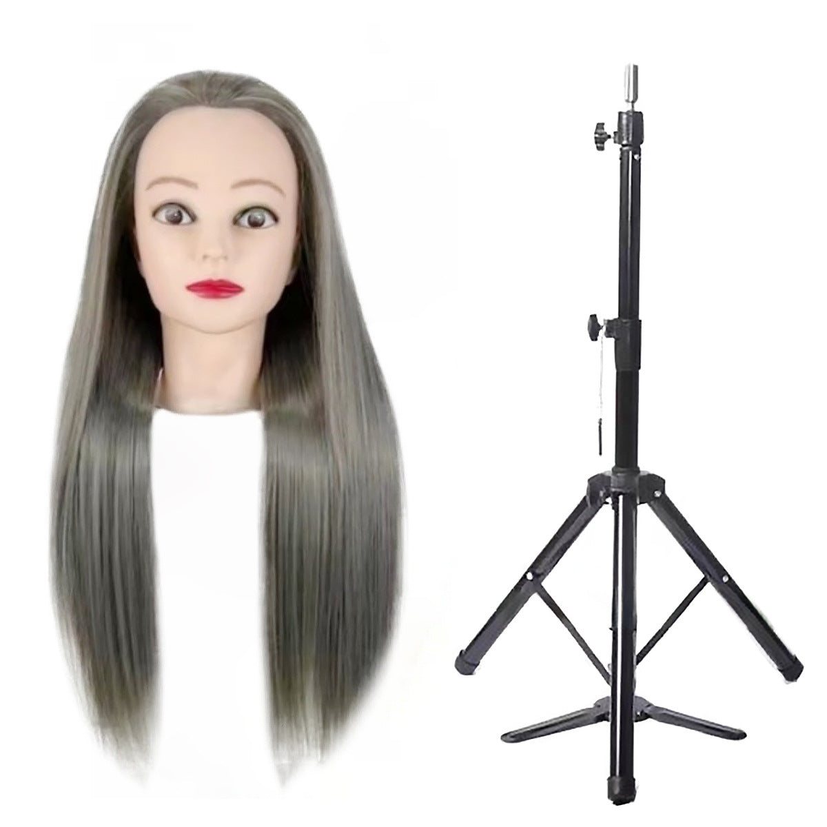 High Simulation Head Hairdressing Beginner Practice Model Barber Other Wig