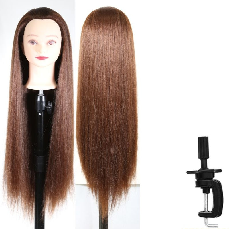 Model Head Practice Hairdressing Hair Cutting Teaching Mock Other Wig