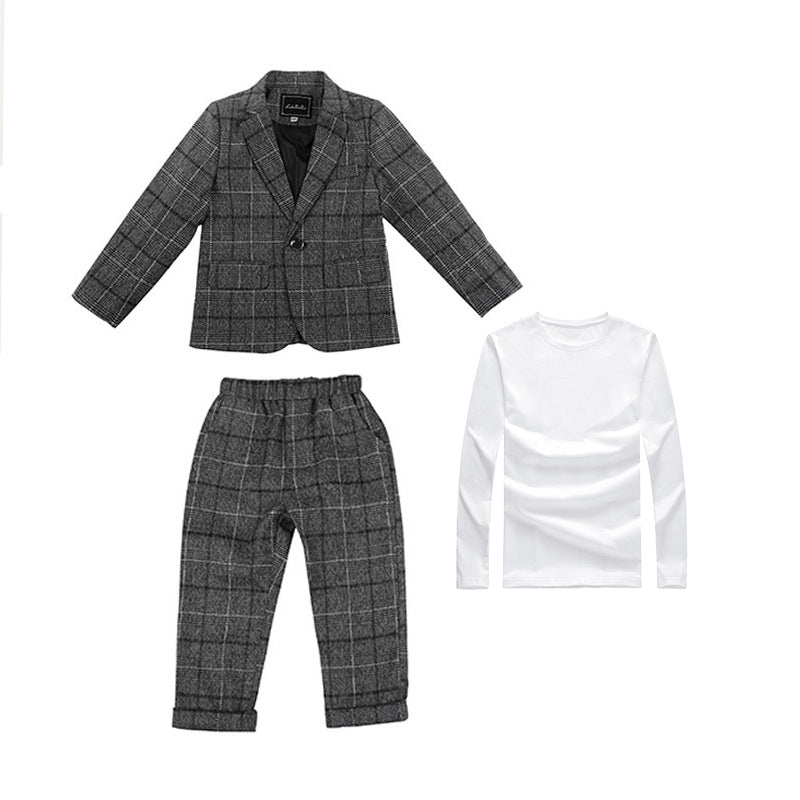 Men's & Children's Business Leisure Boys Korean Fashion Spring Children's Suit