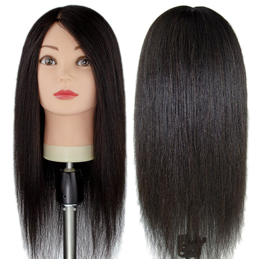 Hair Mannequin Head Dyeing Perming Practice Cutting Mock Braided Style Other Wig