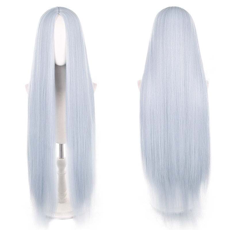 Mid-length Universal Long Straight Scalp Style Cos Wig
