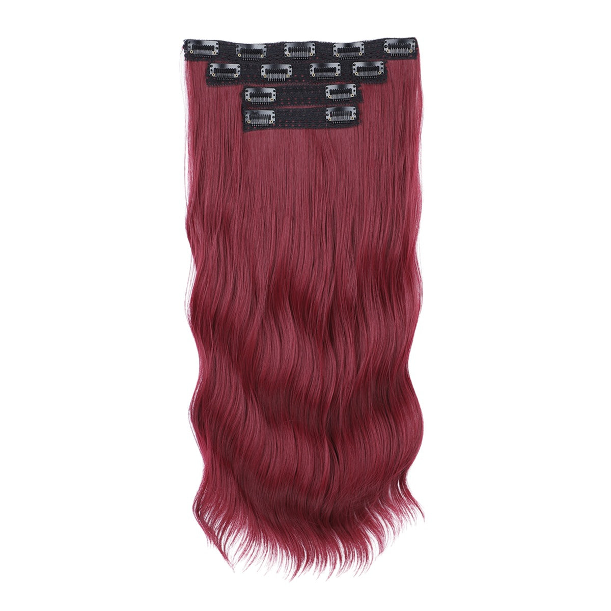 Long Curly Female Set Hairpiece Clip Chemical Fiber Hair Wig
