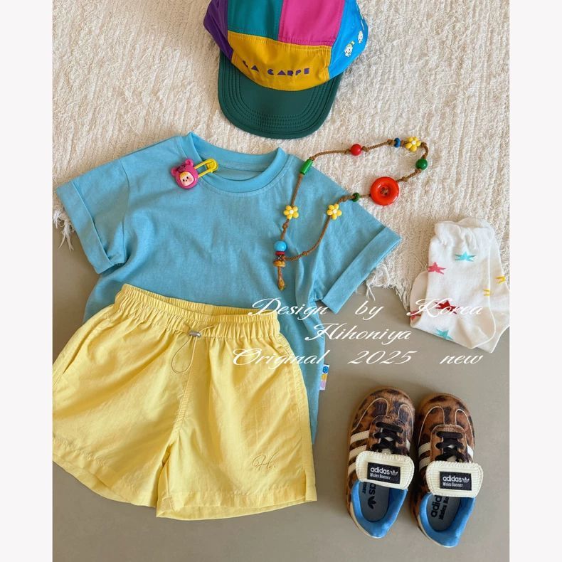 Children's Style Fashionable Clothing Summer Solid Color Sports Sun Protection Children's Pants