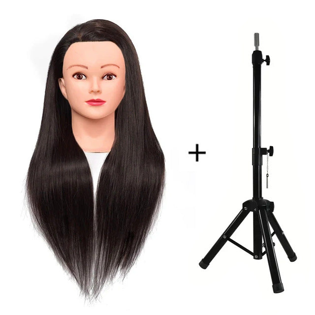 Model Head Beauty Hairdressing Chemical Fiber Filament Mock Braided Hair Other Wig