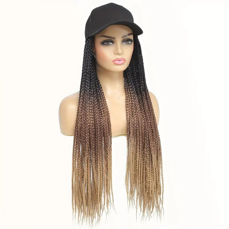 Integrated Instant Noodle Curls Black Peaked Cap African Screw Roll Other Wig