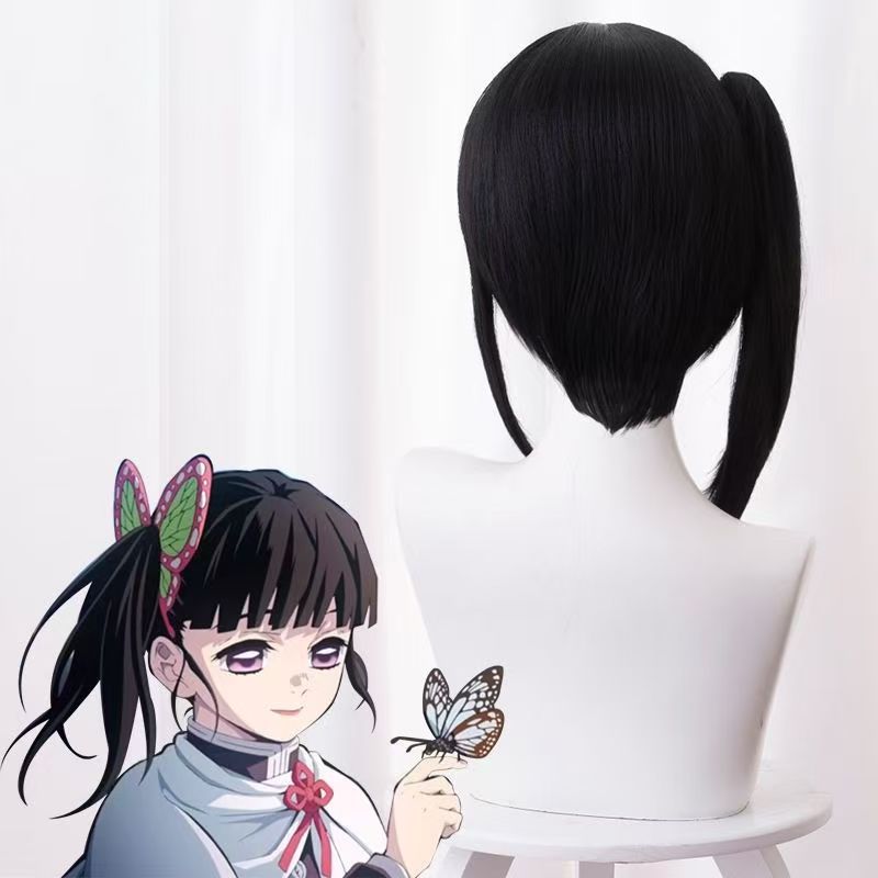 Flower Falling Hu Natural Black Tiger Mouth Clip Small Cos Wig