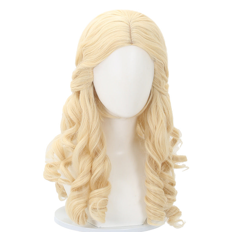 Cardamom Little Evil Source Long Three-dimensional Roman Curly Cos Wig