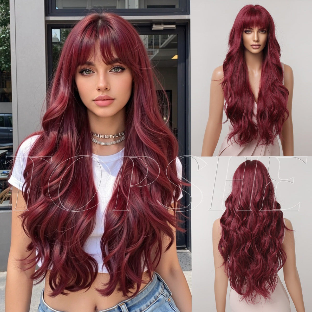 Women's Big Wave Curly Hair Fiber Natural Wig Long Curls