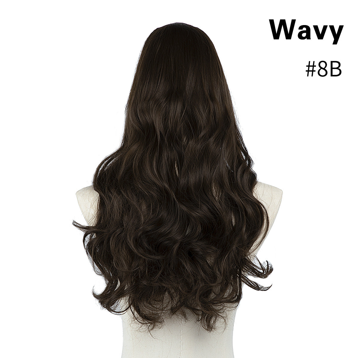 Female Long Curly Hair Big Wave Fluffy Natural U-shaped Wig