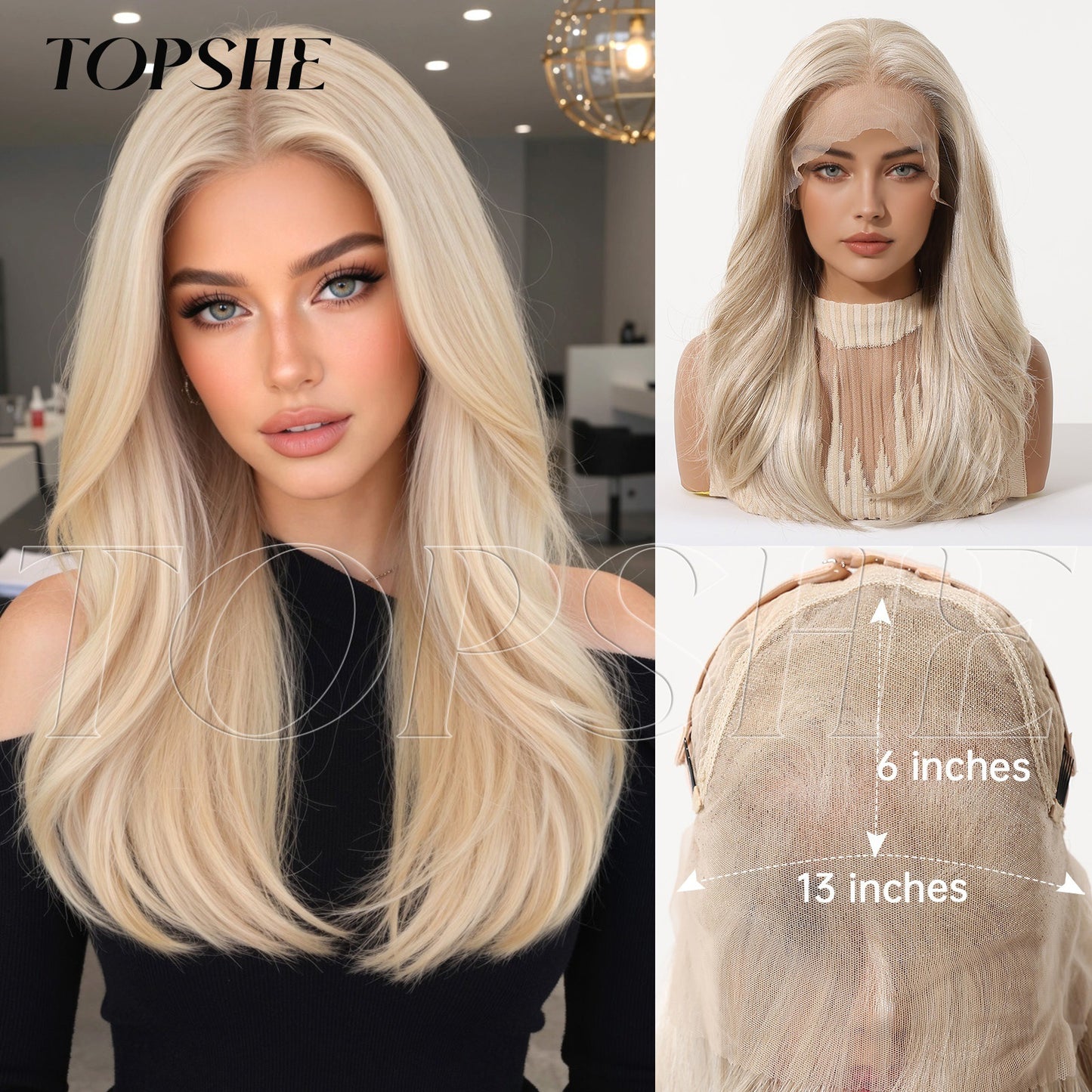 Women's Lace Curly Free To Natural Fashionable Wig Long Curls
