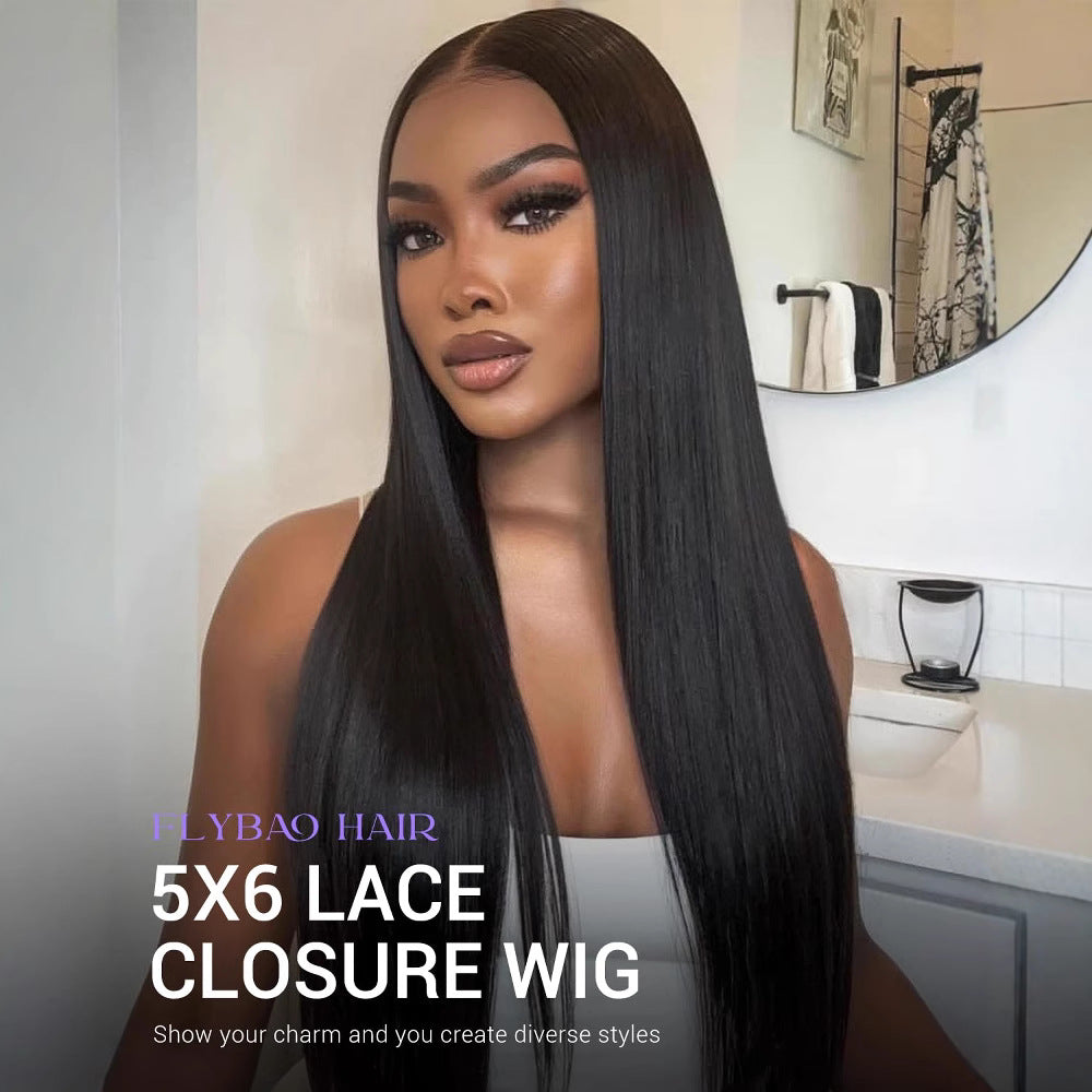 Charming New Fashion African Front Lace Long Straight Wig