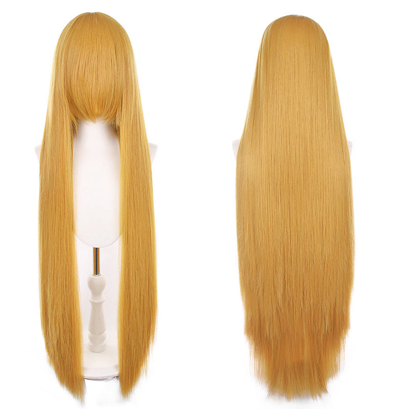 Mao Style Universal Scalp Head Long Bangs Cos Wig