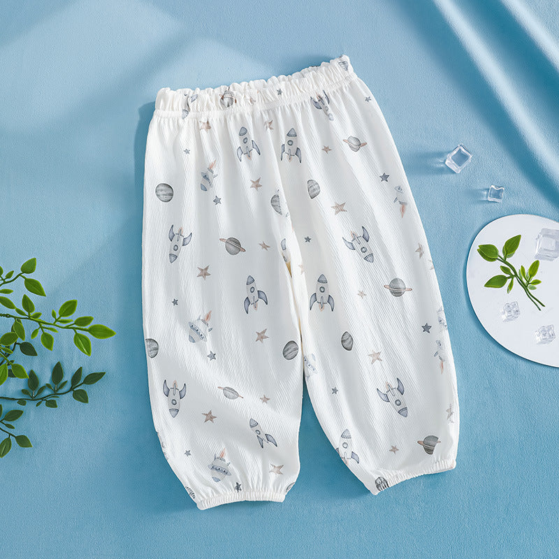 Summer Thin Trousers Loose Infant Outing Anti Mosquito Boys Children's Pants