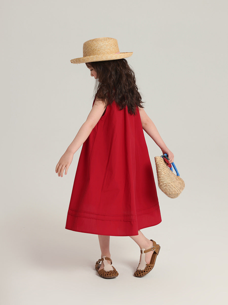 Children's Clothing Seaside Vacation Style Skirt Summer Children's Dress
