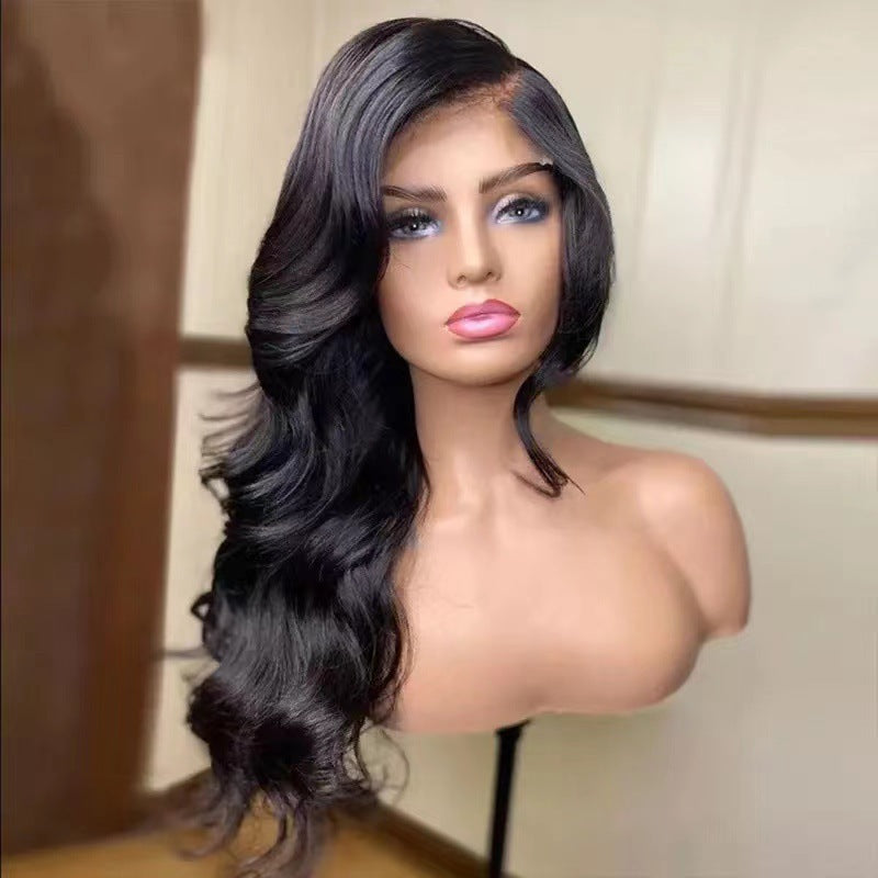 Women's Front Lace Curly Fiber Chemical Big Wig Long Curls