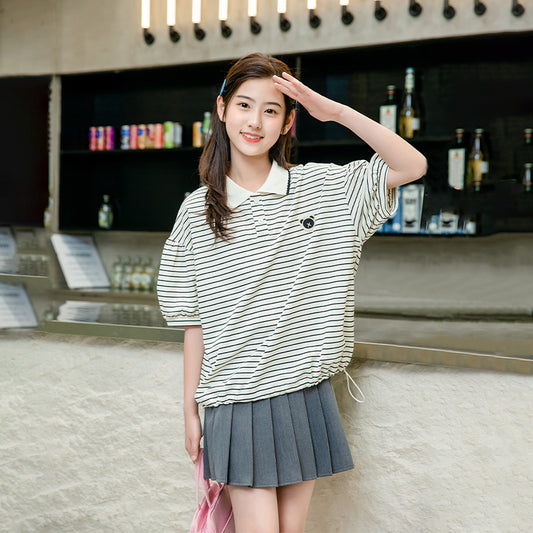 Children's Short-sleeved Summer Big Polo Casual Top Children's T-shirt