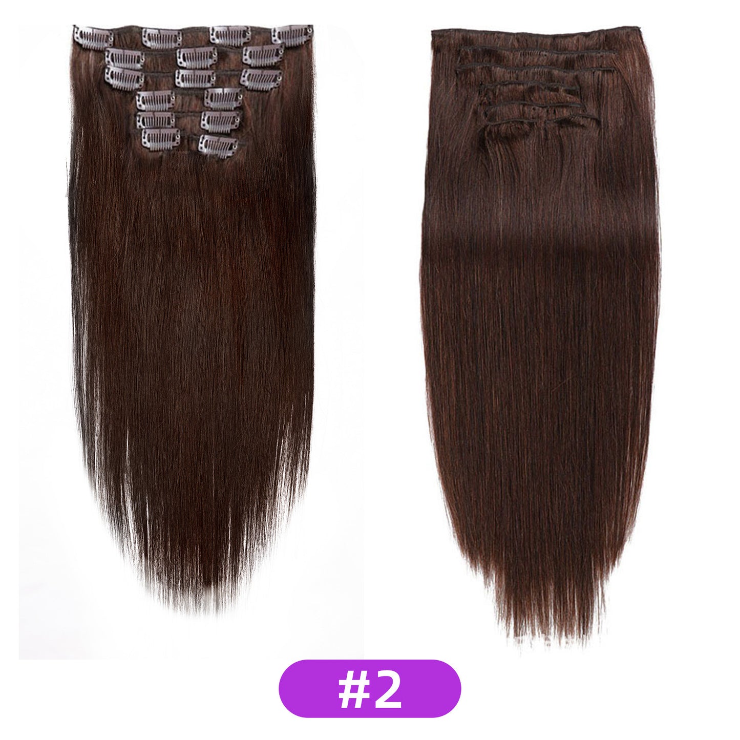 Hair Hairpiece Clip Female Long Straight Wig