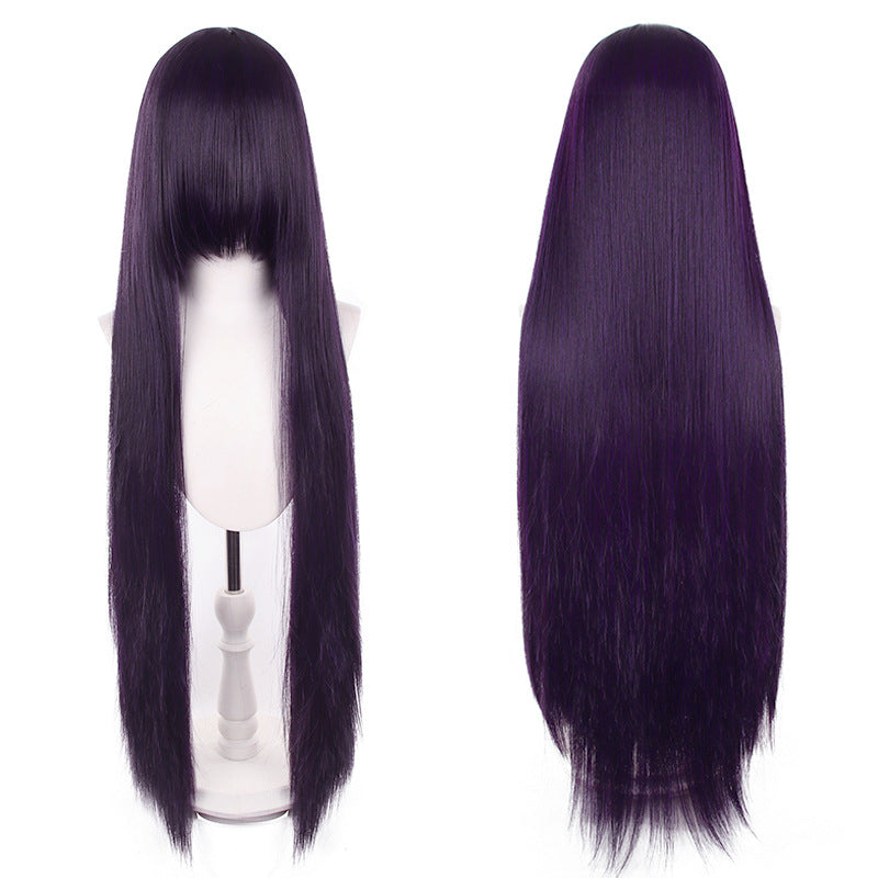 Mao Style Universal Scalp Head Long Bangs Cos Wig