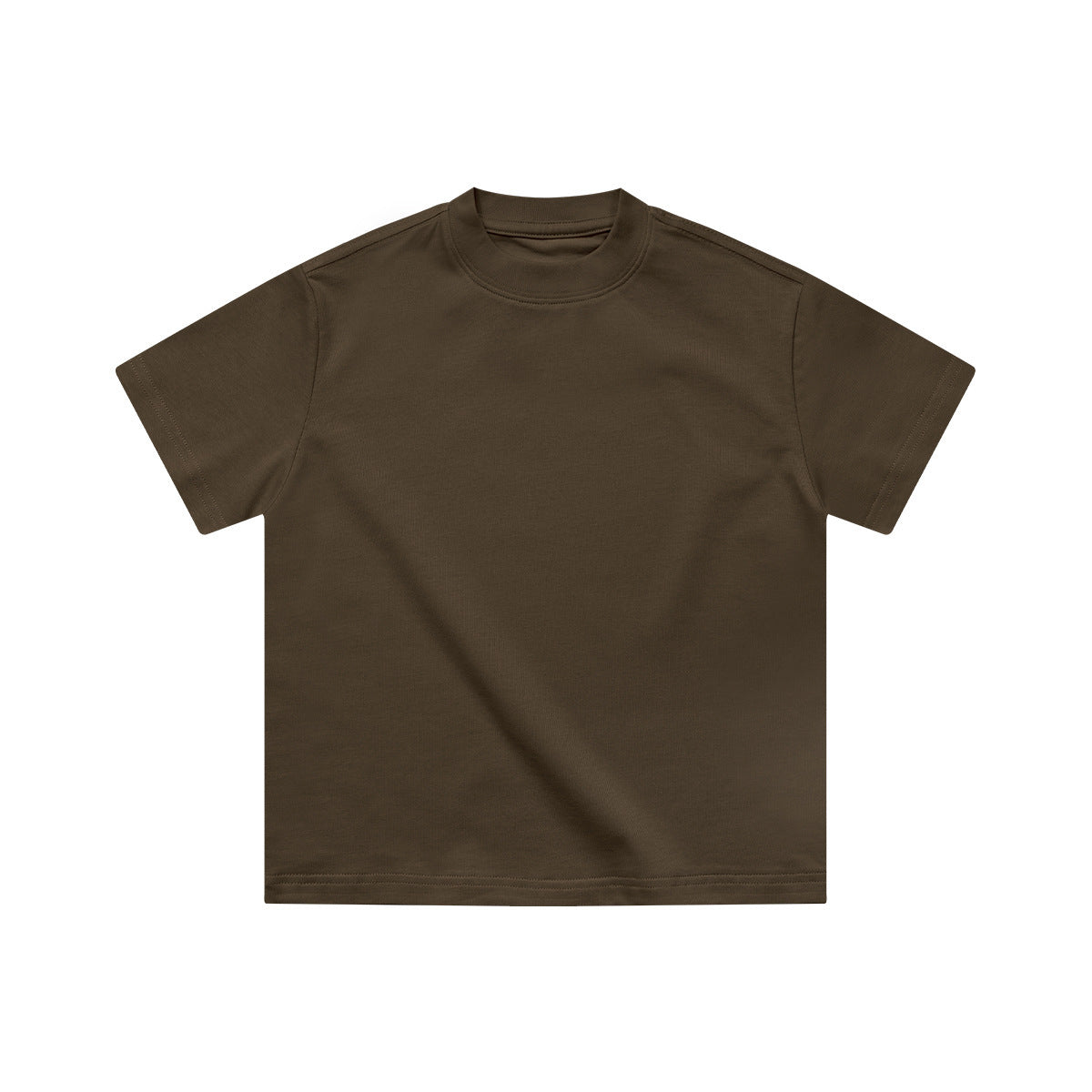 Children's Short-sleeved Summer Clothes Heavy Cotton Solid Children's T-shirt