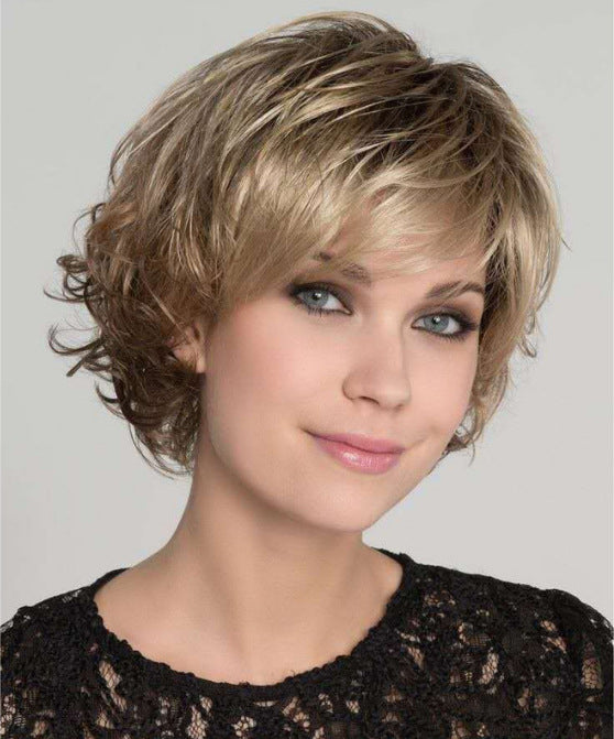 Fashion Short Hair Curly Temperament Fiber Wig Long Curls